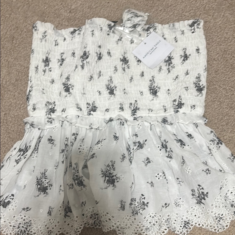 Floral Smocked Tube Top